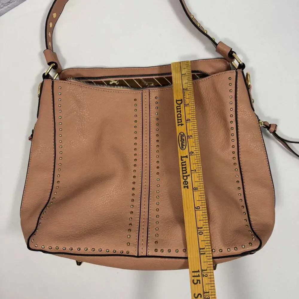Montana West Large Leather Hobo Handbag for Women Concealed Carry Studded Purse